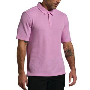 Municipal Sports Utility Gear Gig Polo Shirt Mens M Short Sleeve Stretch Rose